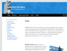 Tablet Screenshot of knauerpolska.pl